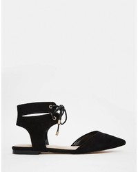 schwarze Wildleder Ballerinas von Carvela