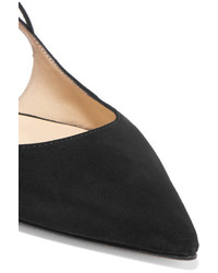 schwarze Wildleder Ballerinas von Jimmy Choo