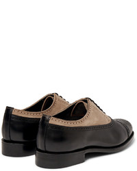 schwarze Wildleder Brogues von Grenson