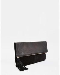 schwarze Wildleder Clutch von Asos