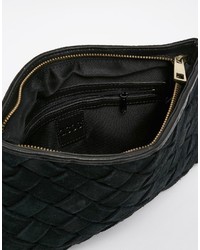 schwarze Wildleder Clutch von Asos