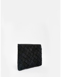 schwarze Wildleder Clutch von Asos