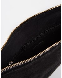 schwarze Wildleder Clutch von Asos