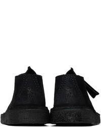schwarze Wildleder Derby Schuhe von Clarks Originals