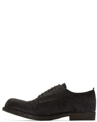 schwarze Wildleder Derby Schuhe von Officine Creative