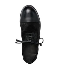 schwarze Wildleder Derby Schuhe von Marsèll