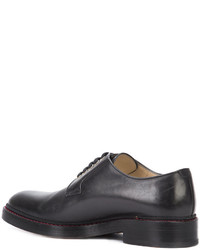 schwarze Wildleder Derby Schuhe von Paul Andrew