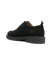 schwarze Wildleder Derby Schuhe von AMI Alexandre Mattiussi