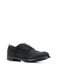 schwarze Wildleder Derby Schuhe von Officine Creative