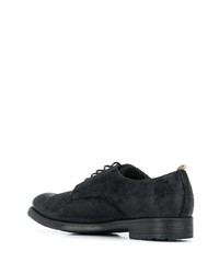 schwarze Wildleder Derby Schuhe von Officine Creative