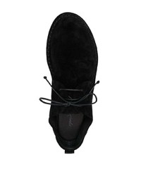 schwarze Wildleder Derby Schuhe von Marsèll