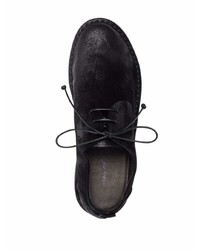 schwarze Wildleder Derby Schuhe von Marsèll