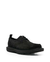 schwarze Wildleder Derby Schuhe von Officine Creative