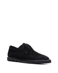 schwarze Wildleder Derby Schuhe von Alberto Fasciani