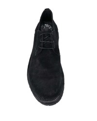 schwarze Wildleder Derby Schuhe von Alberto Fasciani