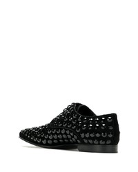 schwarze Wildleder Derby Schuhe von Dolce & Gabbana