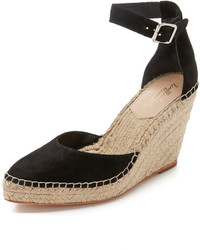 schwarze Wildleder Espadrilles von Loeffler Randall