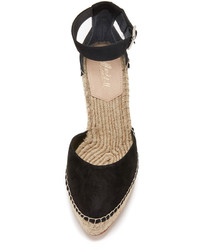 schwarze Wildleder Espadrilles von Loeffler Randall