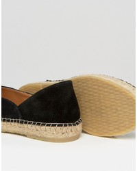 schwarze Wildleder Espadrilles von Park Lane