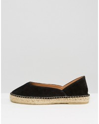 schwarze Wildleder Espadrilles von Park Lane