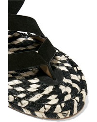 schwarze Wildleder Espadrilles von Proenza Schouler