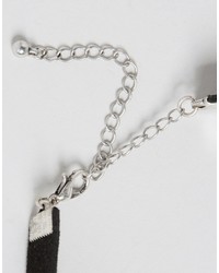 schwarze Wildleder Halskette von Asos