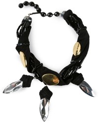 schwarze Wildleder Halskette von Saint Laurent