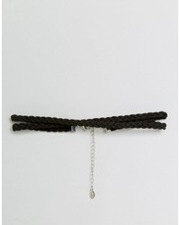 schwarze Wildleder Halskette von Aldo