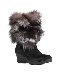 schwarze Wildleder mittelalte Stiefel von Pajar