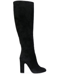 schwarze Wildleder mittelalte Stiefel von Dolce & Gabbana