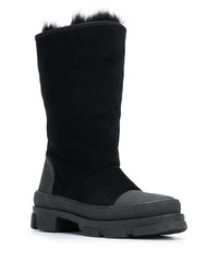 schwarze Wildleder mittelalte Stiefel von Dsquared2