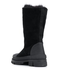 schwarze Wildleder mittelalte Stiefel von Dsquared2