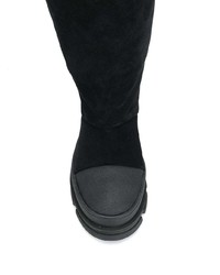 schwarze Wildleder mittelalte Stiefel von Dsquared2