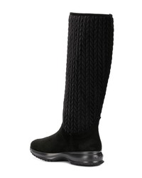 schwarze Wildleder mittelalte Stiefel von Hogan