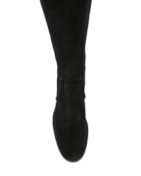 schwarze Wildleder mittelalte Stiefel von Aquatalia