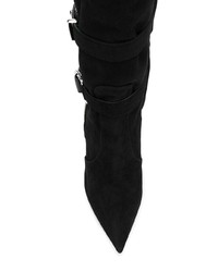schwarze Wildleder mittelalte Stiefel von Giuseppe Zanotti Design