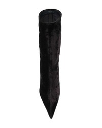 schwarze Wildleder mittelalte Stiefel von Balenciaga
