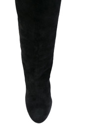 schwarze Wildleder mittelalte Stiefel von Dolce & Gabbana