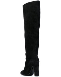 schwarze Wildleder mittelalte Stiefel von Dolce & Gabbana