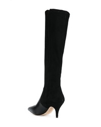 schwarze Wildleder mittelalte Stiefel von Tory Burch