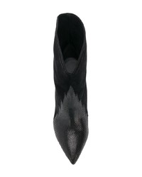 schwarze Wildleder mittelalte Stiefel von Isabel Marant