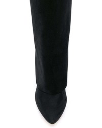 schwarze Wildleder mittelalte Stiefel von Givenchy
