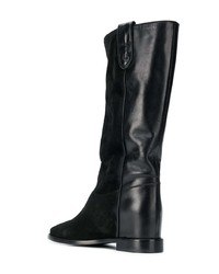 schwarze Wildleder mittelalte Stiefel von Twin-Set