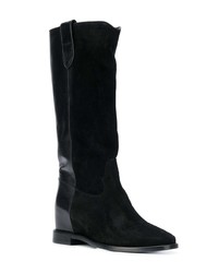 schwarze Wildleder mittelalte Stiefel von Twin-Set