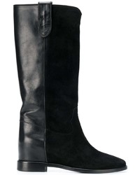 schwarze Wildleder mittelalte Stiefel von Twin-Set