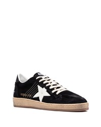 schwarze Wildleder niedrige Sneakers mit Sternenmuster von Golden Goose