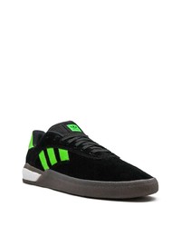 schwarze Wildleder niedrige Sneakers von adidas