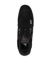 schwarze Wildleder niedrige Sneakers von New Balance