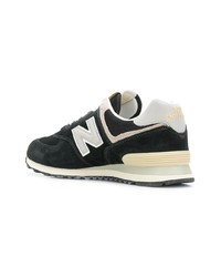 schwarze Wildleder niedrige Sneakers von New Balance