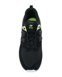 schwarze Wildleder niedrige Sneakers von New Balance